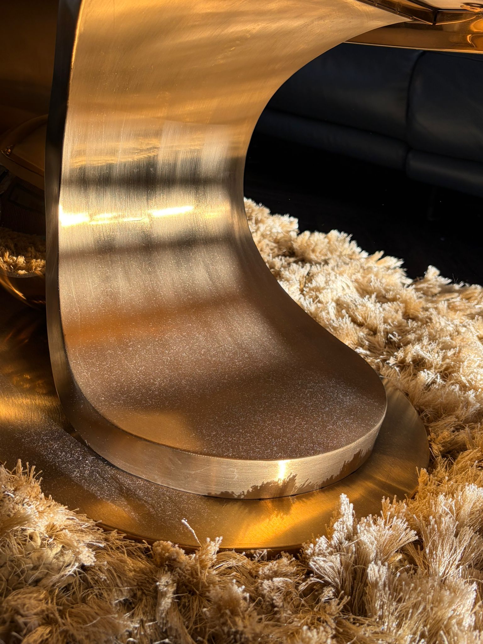 Table before cleaning